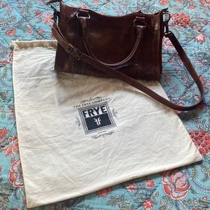 Frye Melissa Washed Leather Satchel